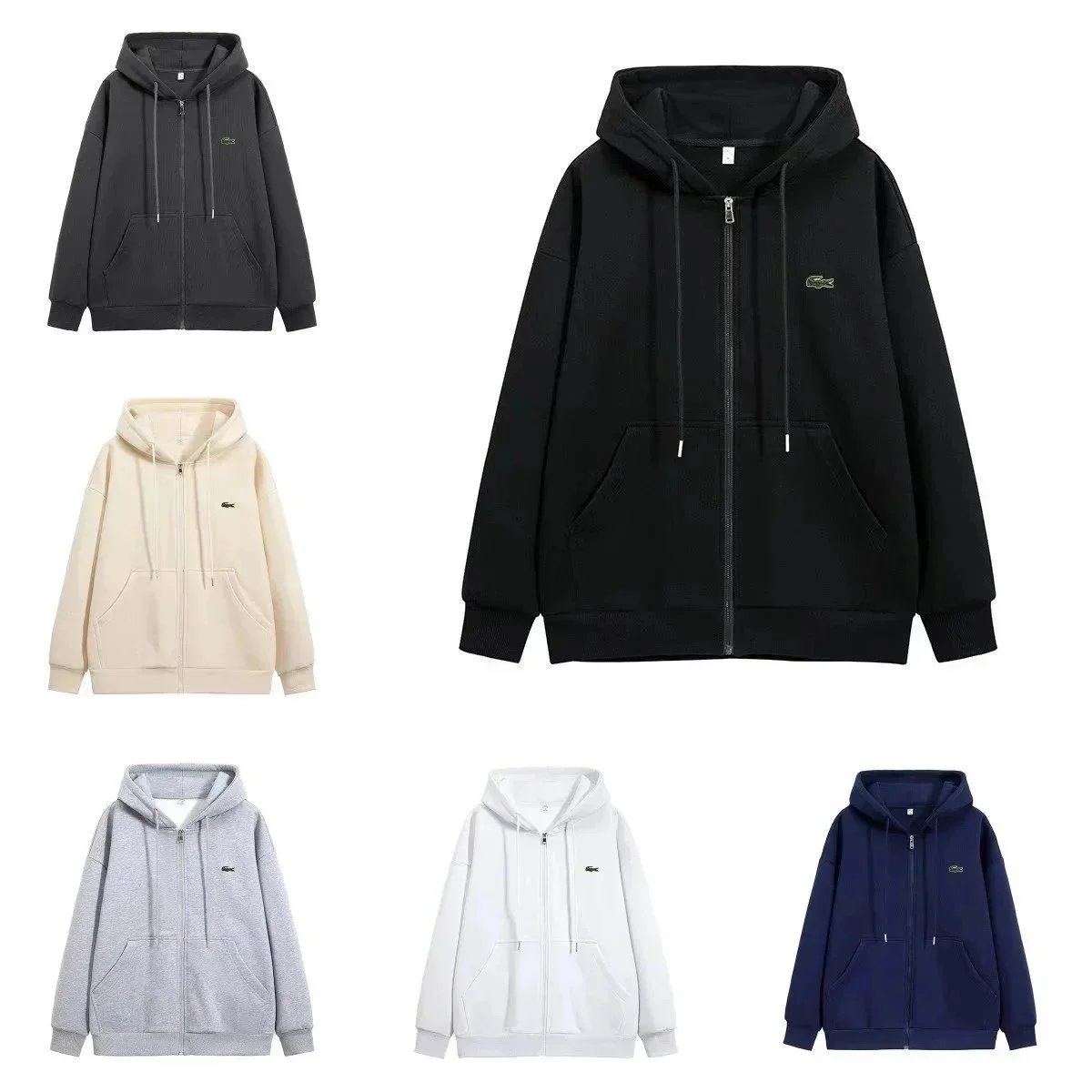 Lacoste Hooded Zip-Up Sweatshirt [15 styles]