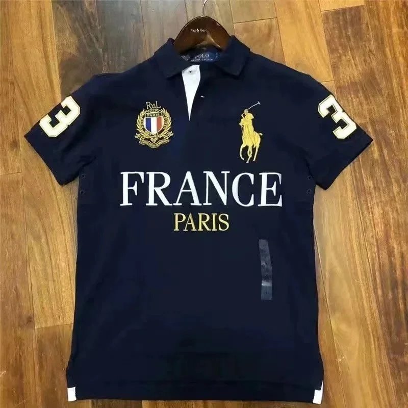 Ralph Lauren France Paris Polo Shirt Navy