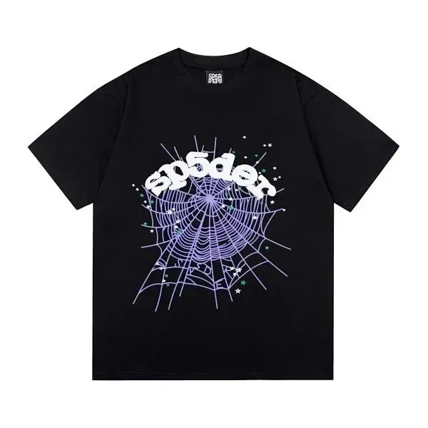 Spider Web Graphic T-Shirt Black - 1