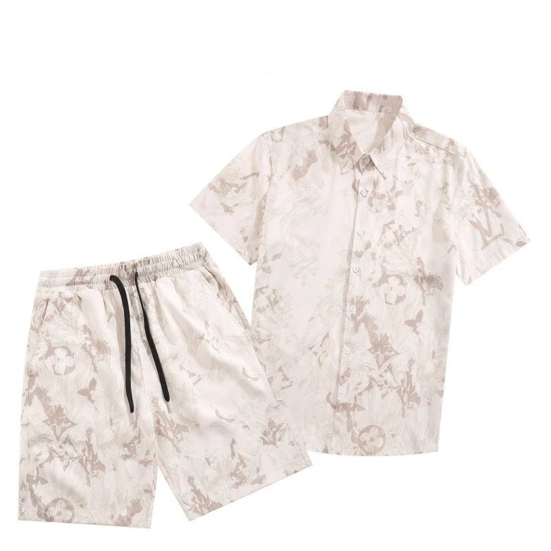 Louis Vuitton Monogram Print Short Sleeve Shirt and Shorts Set product photo 3