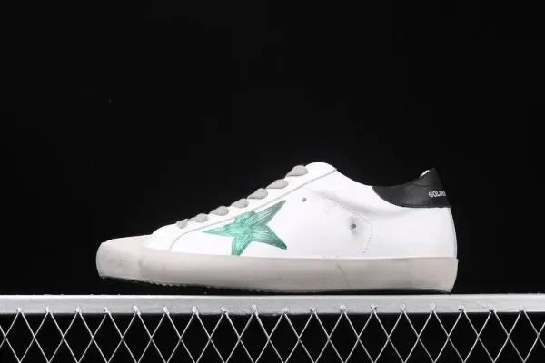 Golden Goose Ball Star White Brown Orange Silver Sneakers - 10