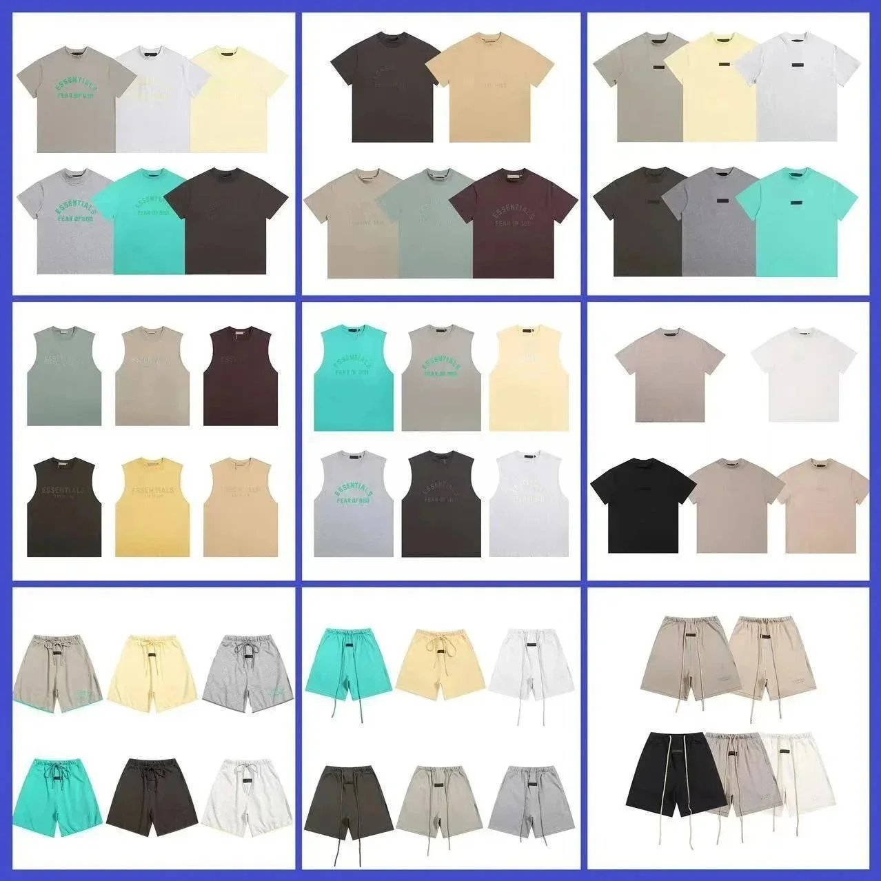 Fear of God Essentials Relaxed Fit Beige Sweat Shorts - 4