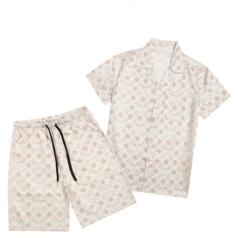 Louis Vuitton Monogram Print Short Sleeve Shirt and Shorts Set product photo 2