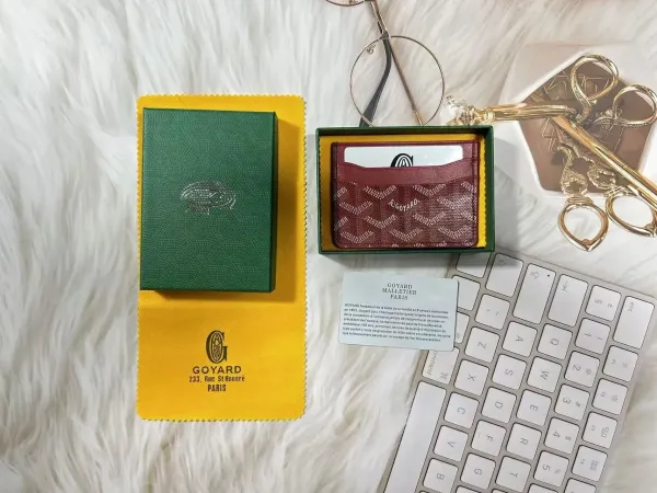Goyard Saint-Honoré Card Holder Burgundy - 1