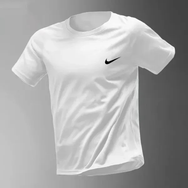 Nike Swoosh Logo White T-Shirt - 1