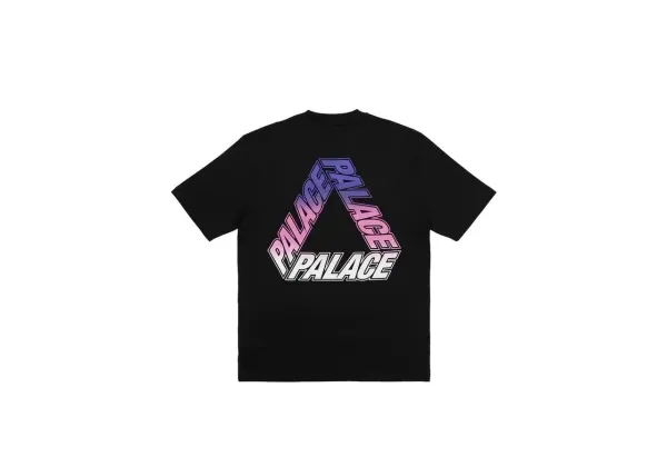 Palace Tri-Logo Gradient Black T-Shirt - 1