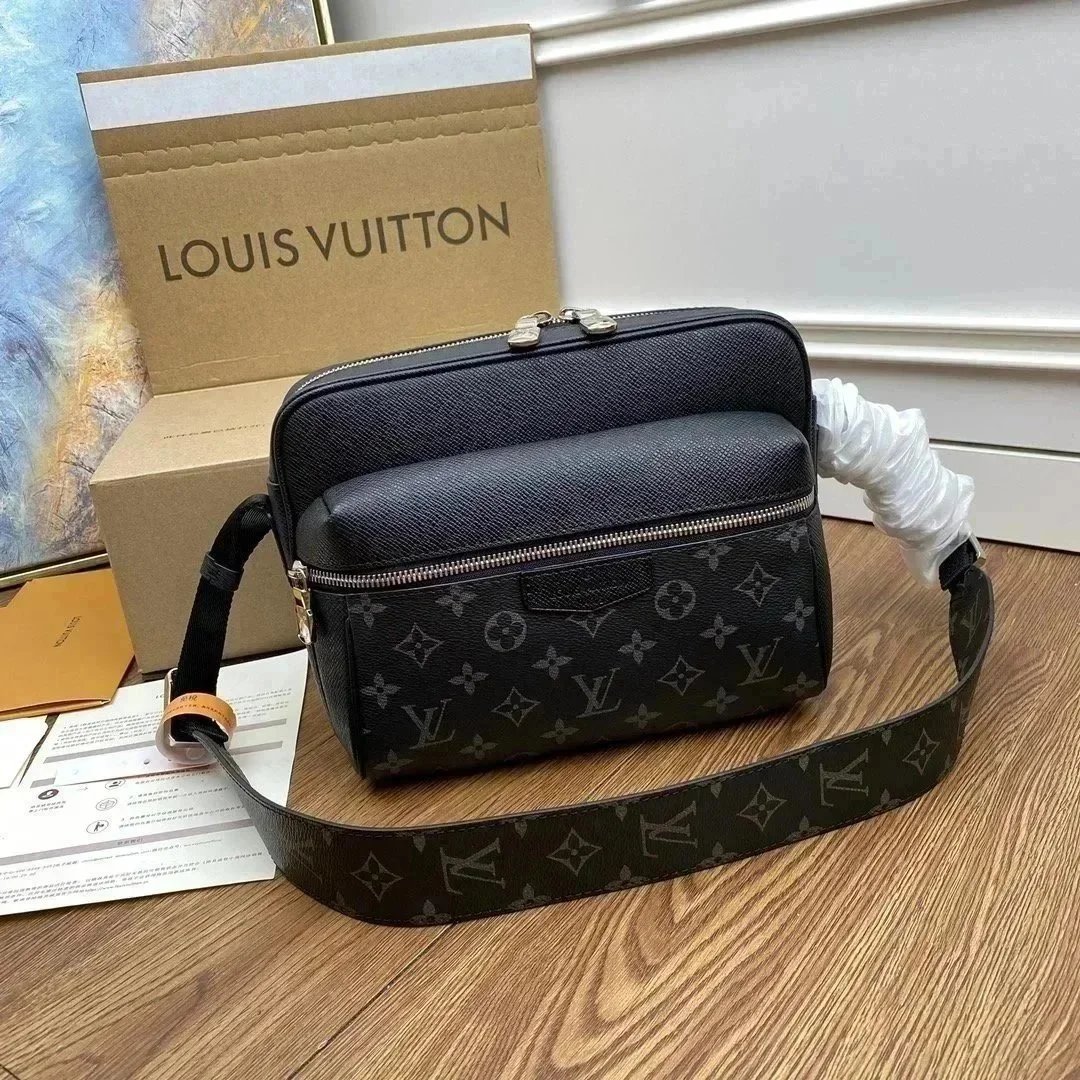 Louis Vuitton Monogram Eclipse Camera Bag Gray Crossbody Bag - 8