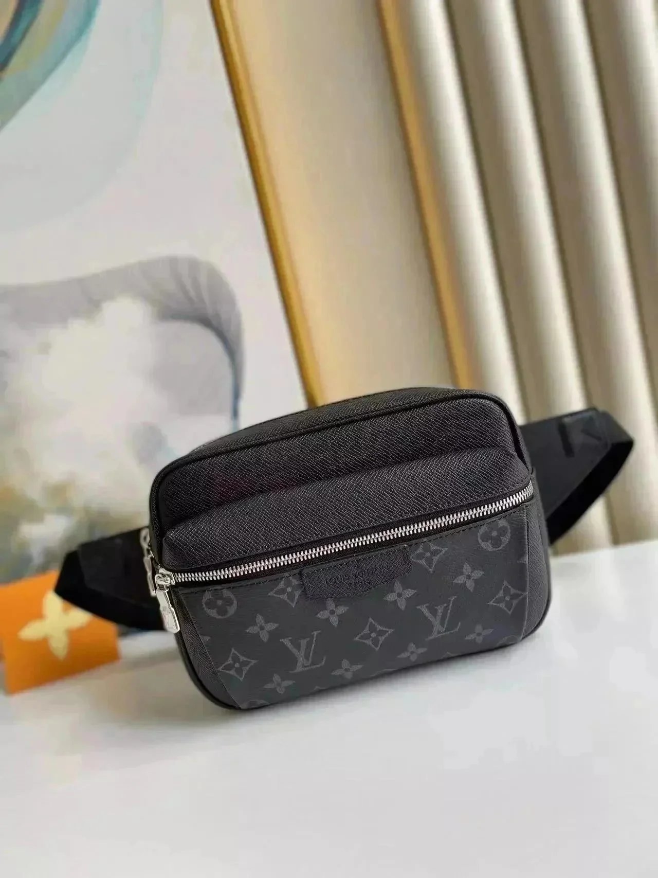 Louis Vuitton Monogram Eclipse Camera Bag Gray Crossbody Bag - 4