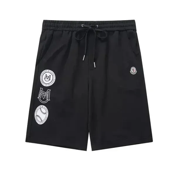 Moncler Genius x Fragment Design Baseball Print Shorts Black - 1