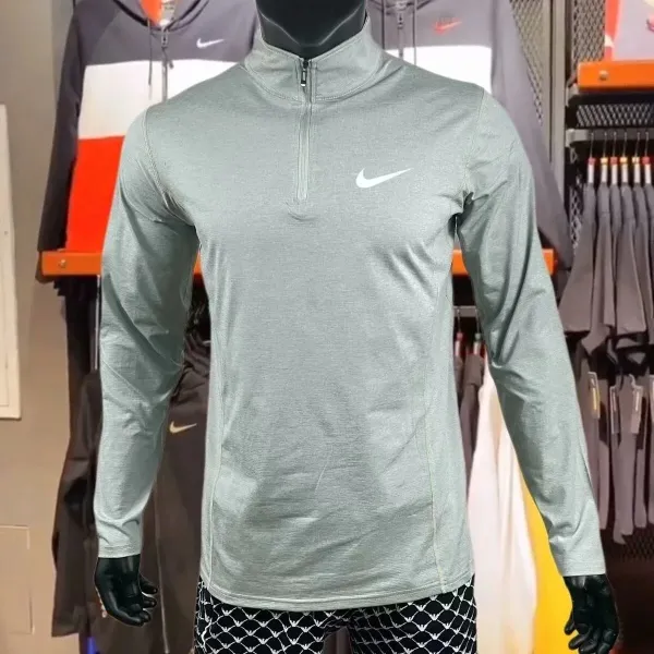 Nike Dri-FIT Element Half-Zip Base Layer Gray - 1