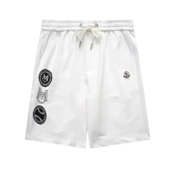Moncler Genius White Logo-Embroidered Shorts - 6
