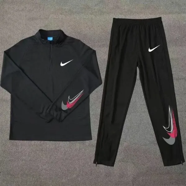 Nike Swoosh Graphic Tracksuit Black - 1
