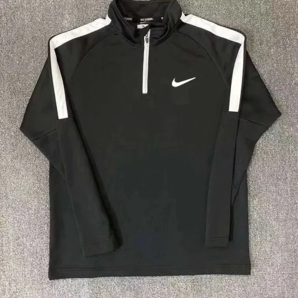 Nike Running Quarter-Zip Top Black/White Activewear - 1