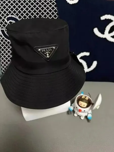 Prada Re-Nylon Bucket Hat Black - 1