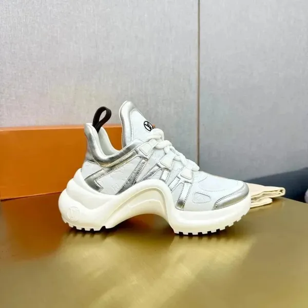 Louis Vuitton Archlight Silver Monogram Sneakers - 1