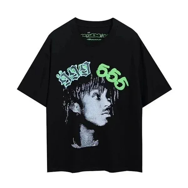 6ix9ine x Unknown Artist Graphic Print Black T-Shirt - 1
