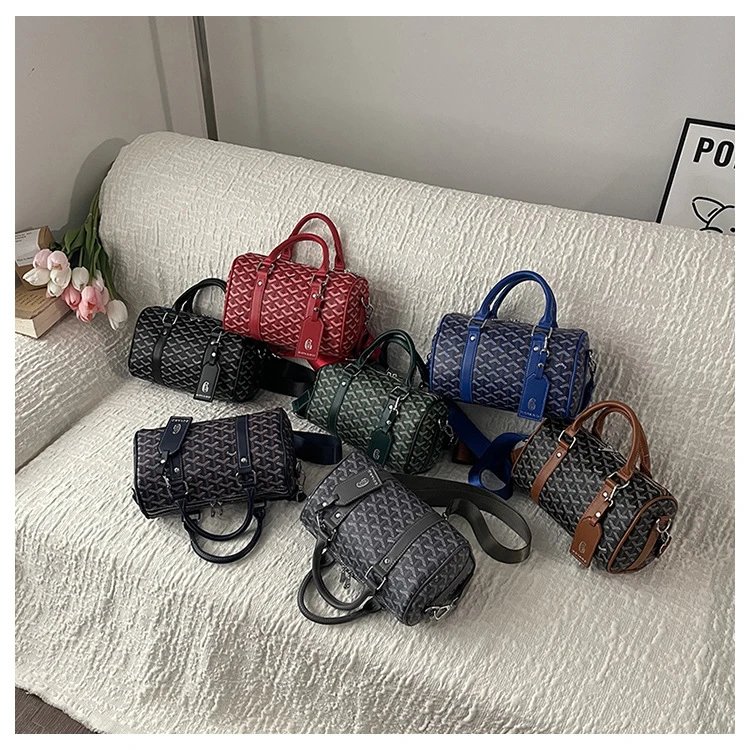 Goyard Saint Louis PM Black and Brown Canvas Boston Bag Handbags - 18