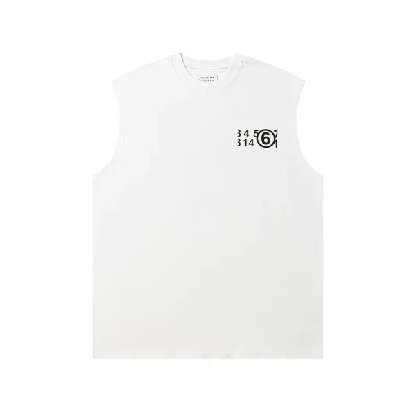 Maison Margiela Number 6 Sleeveless Top Black Vest Top - 17