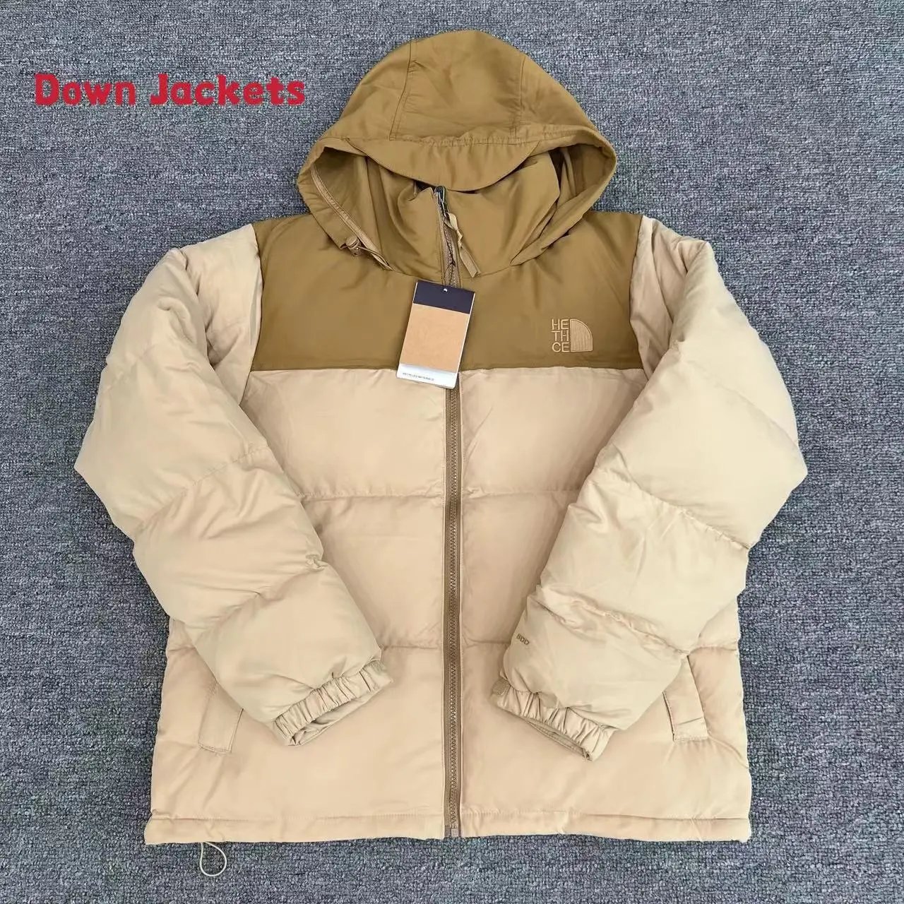 The North Face Down Jackets 1996 hooded color-block puffer image 3