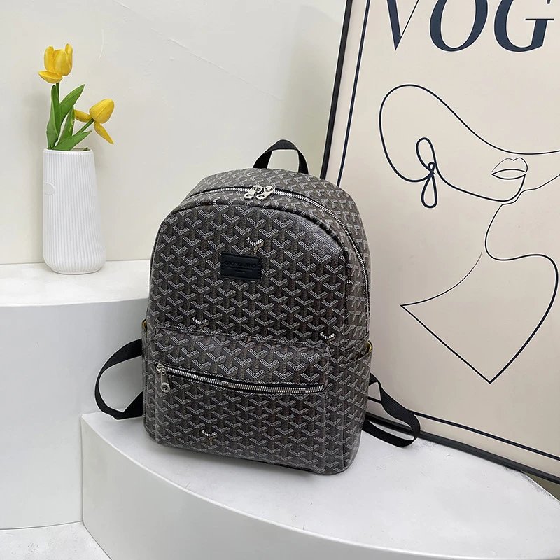 Goyard Backpacks Goyardine monogram zip backpack image 1