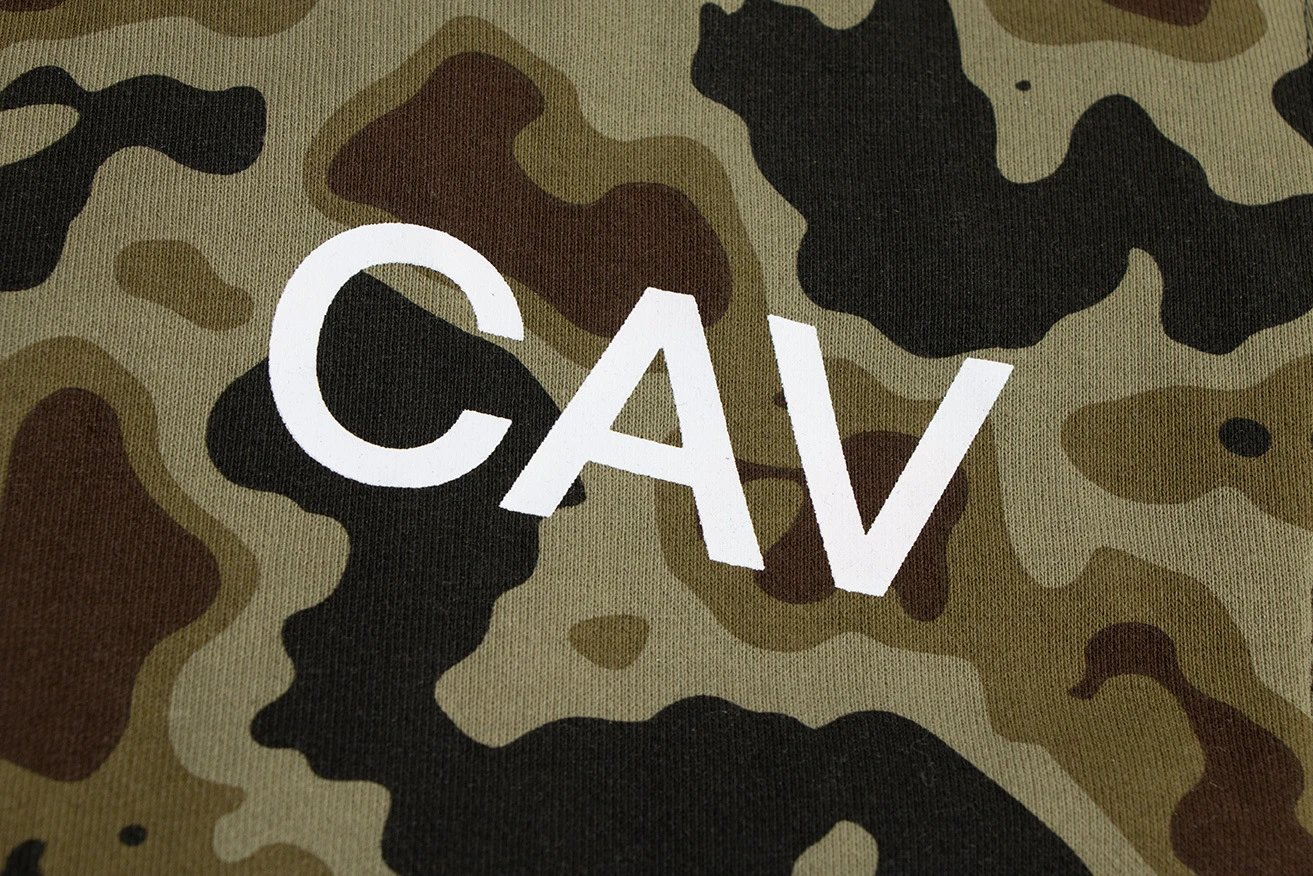 Design CAV EMPT Camo Print Zip-Up Hoodie Black Hoodie - 9