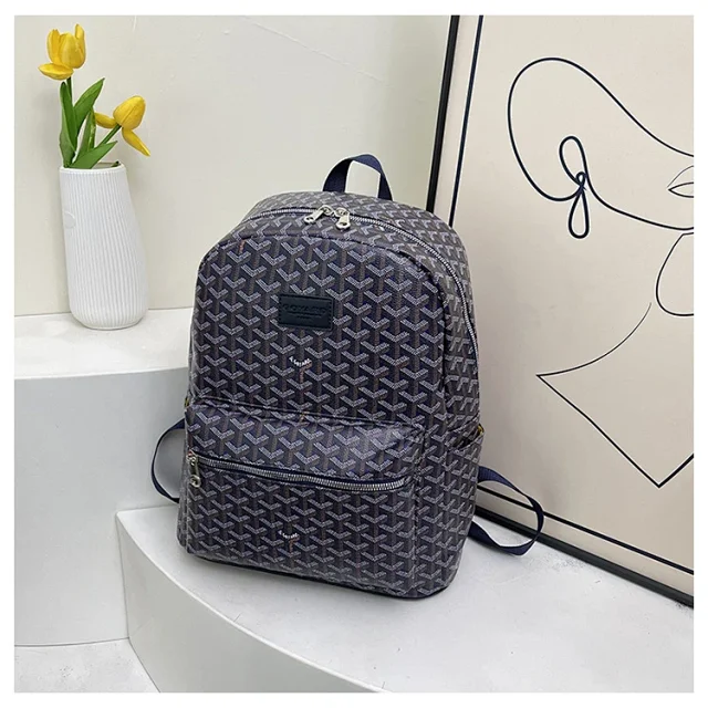 Goyard Backpacks Goyardine monogram zip backpack product detail image 5