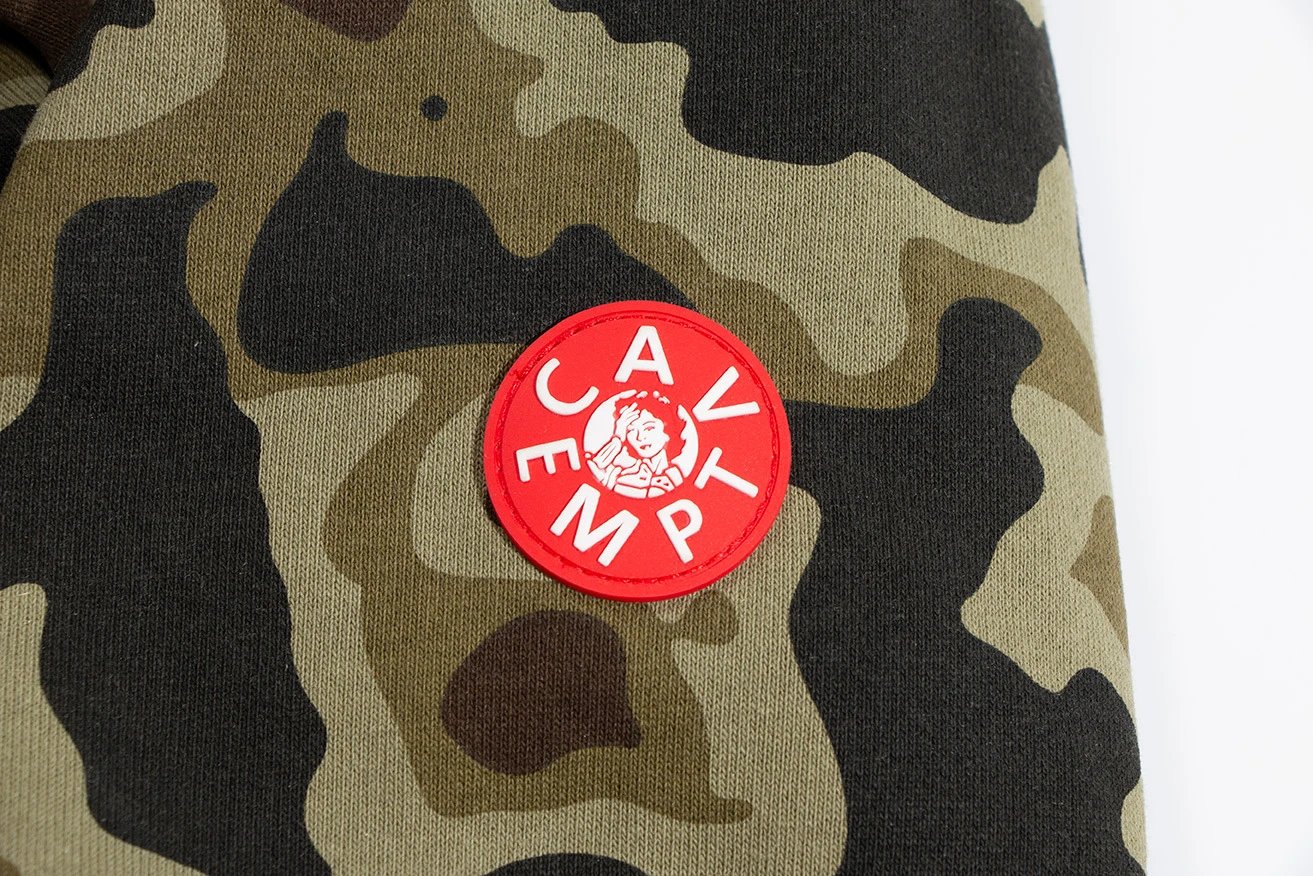 Design CAV EMPT Camo Print Zip-Up Hoodie Black Hoodie - 11