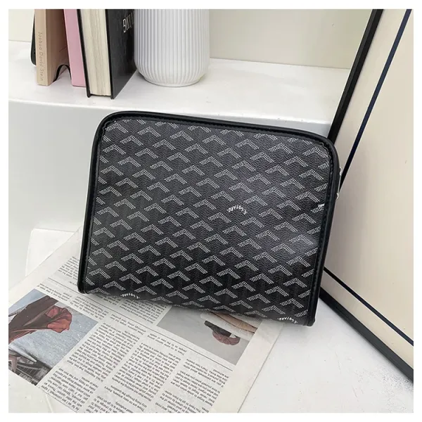 Goyard Saint Louis Clutch Navy Blue Canvas Clutch Clutches - 16