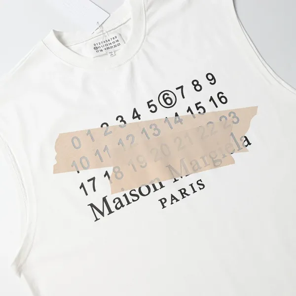 Maison Margiela Number 6 Sleeveless Top Black Vest Top - 10