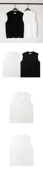 Maison Margiela Number 6 Sleeveless Top Black Vest Top - 42