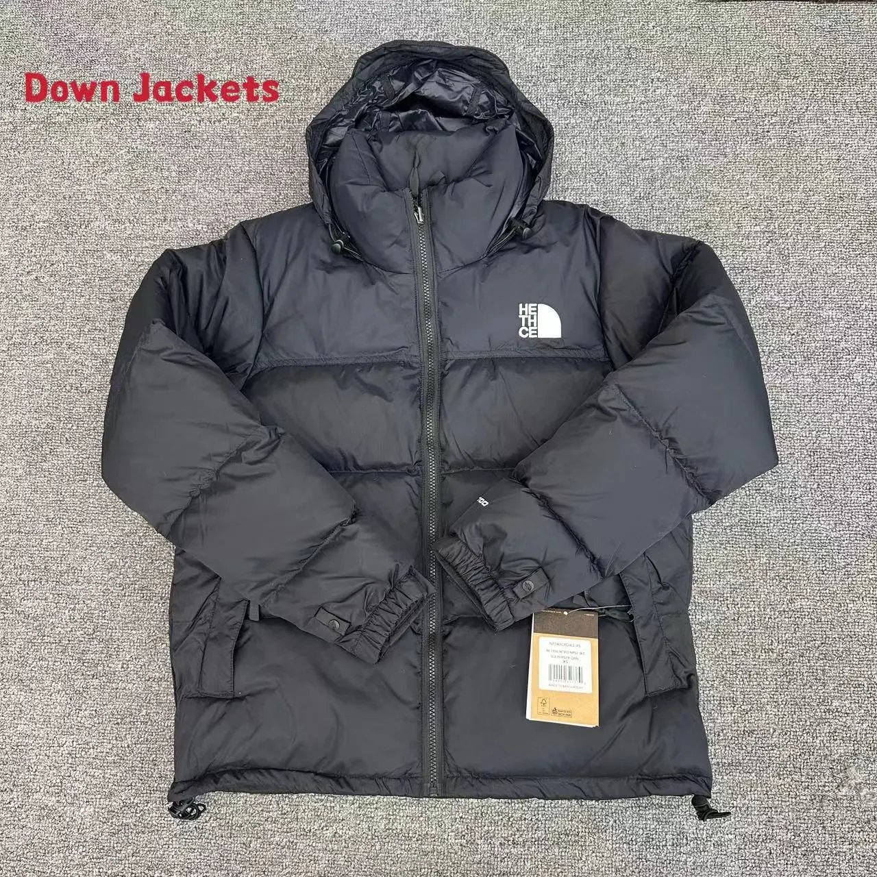 The North Face Down Jackets 1996 hooded color-block puffer image 2