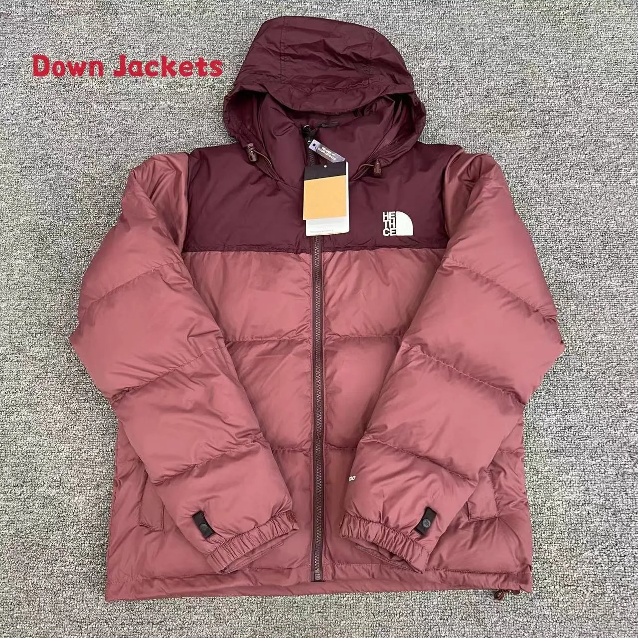 The North Face Down Jackets 1996 hooded color-block puffer image 4