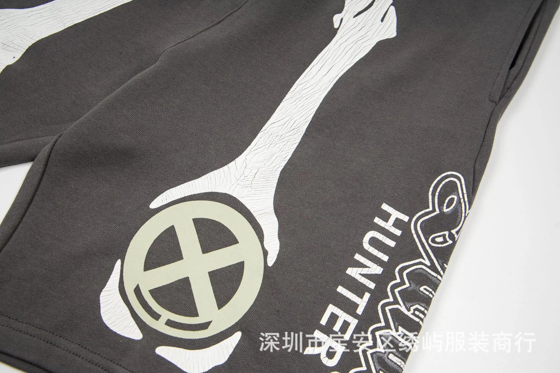 Saint Tears Bone Hunter Shorts Gray - 9