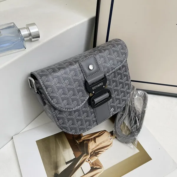 Goyard Saint-Louis PM Gray Monogram Crossbody Bag - 1