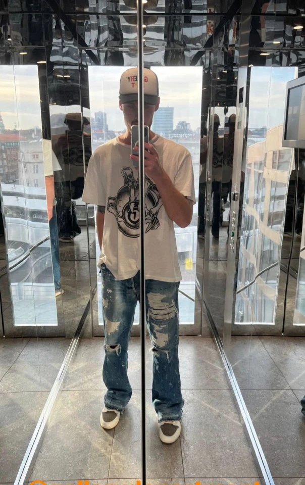 Chrome Hearts Cross-Embellished Straight Fit Jeans Orange - 11