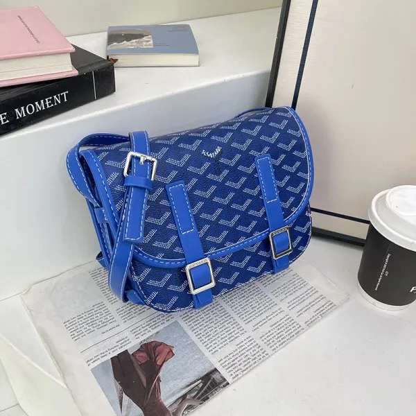 Goyard Saint Louis PM Blue Monogram Crossbody Bag - 1