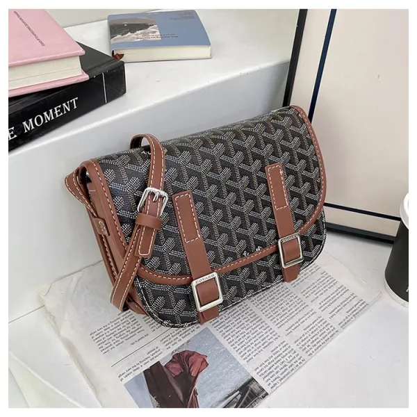 Goyard Saint Louis PM Black and White Monogram Crossbody Bag - 14