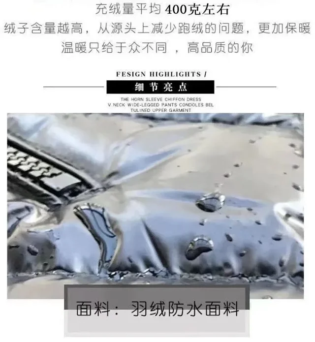 Unbranded Down Jackets Hooded glossy quilted puffer jacket with sleeve pocket product detail image 1