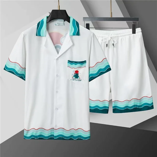Gucci Matching Sets Short-Sleeve Monogram Shirt and Shorts Set product detail image 3