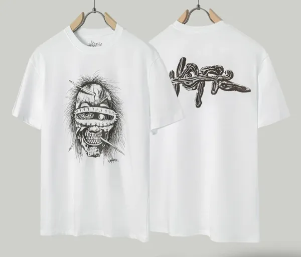 Design Skull Graphic T-Shirt White - 1