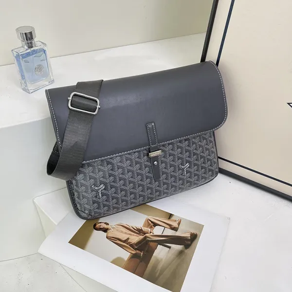 Goyard Saint-Louis PM Gray Monogram Crossbody Bag - 1