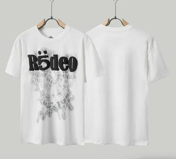 Design R5deo Spider Web Graphic T-Shirt White T-Shirts - 1
