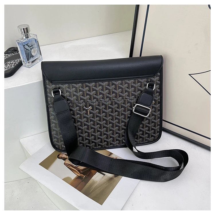 Goyard Saint-Louis PM Navy Blue and Brown Monogram Messenger Bag - 15