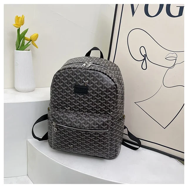Goyard Backpacks Goyardine monogram zip backpack product detail image 8