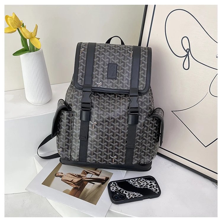 Goyard Saint Louis Backpack Blue Monogram Canvas Mini Backpack - 13