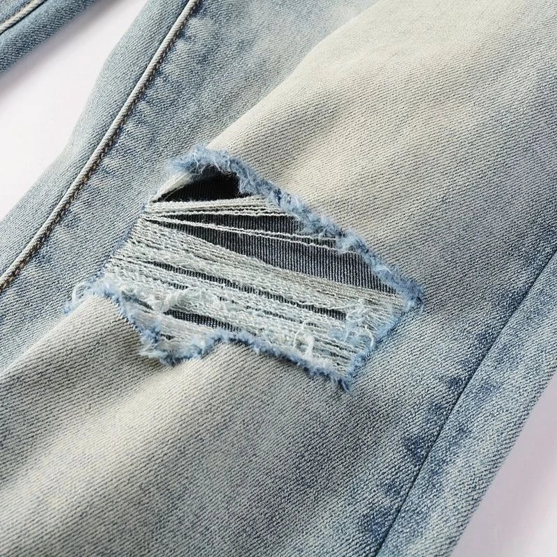 Purple Brand Distressed Paint-Splatter Flare Jeans - 6