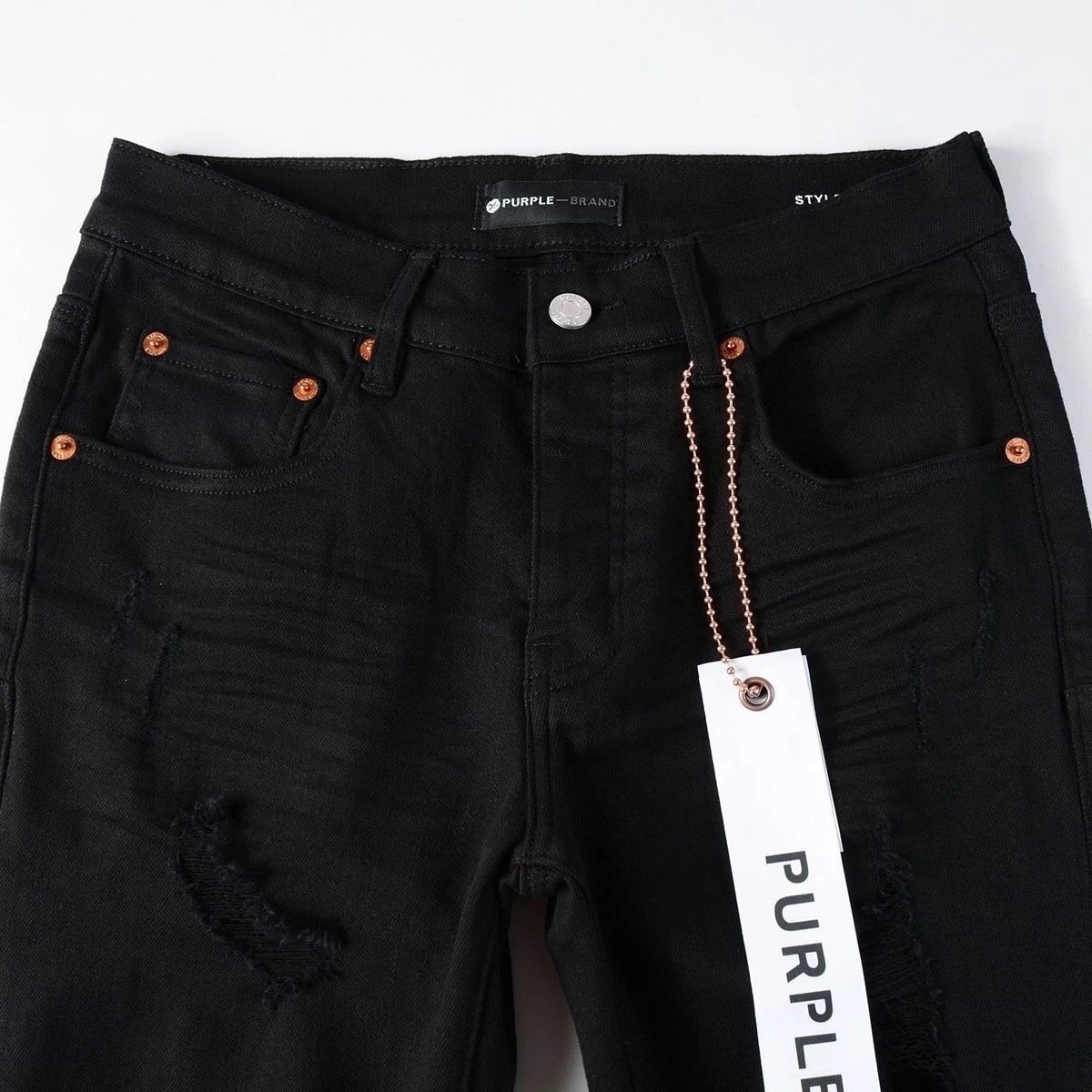 Purple Brand Distressed Paint-Splatter Flare Jeans - 12