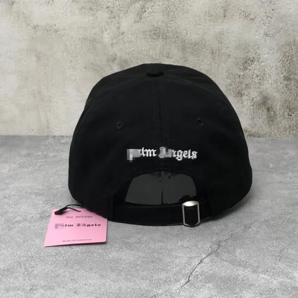 Palm Angels Teddy Bear Embroidered Baseball Cap in Yellow, Beige, Orange, White, and Black - 7