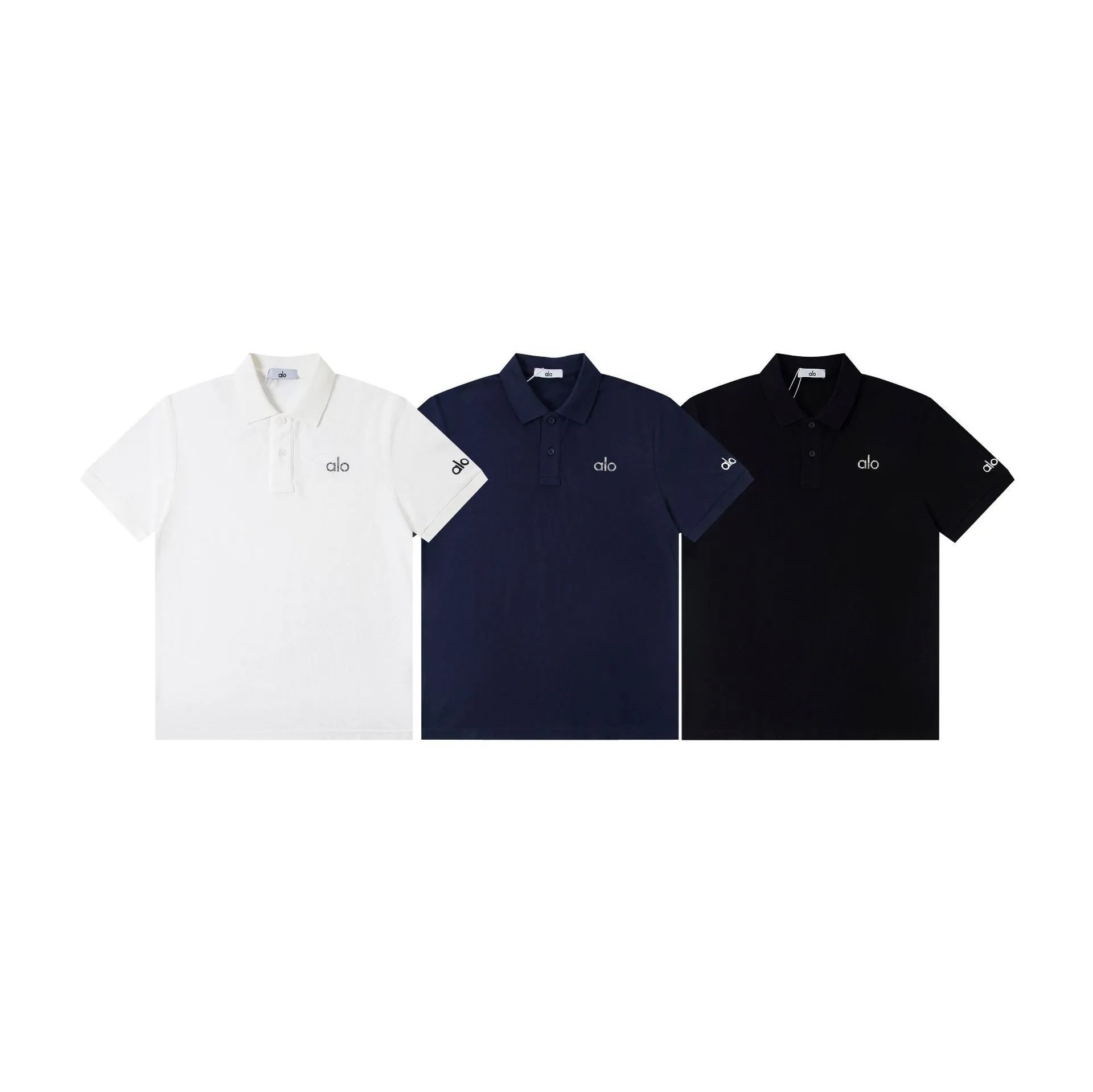 Alo Classic Polo Navy Polo Shirt - 3