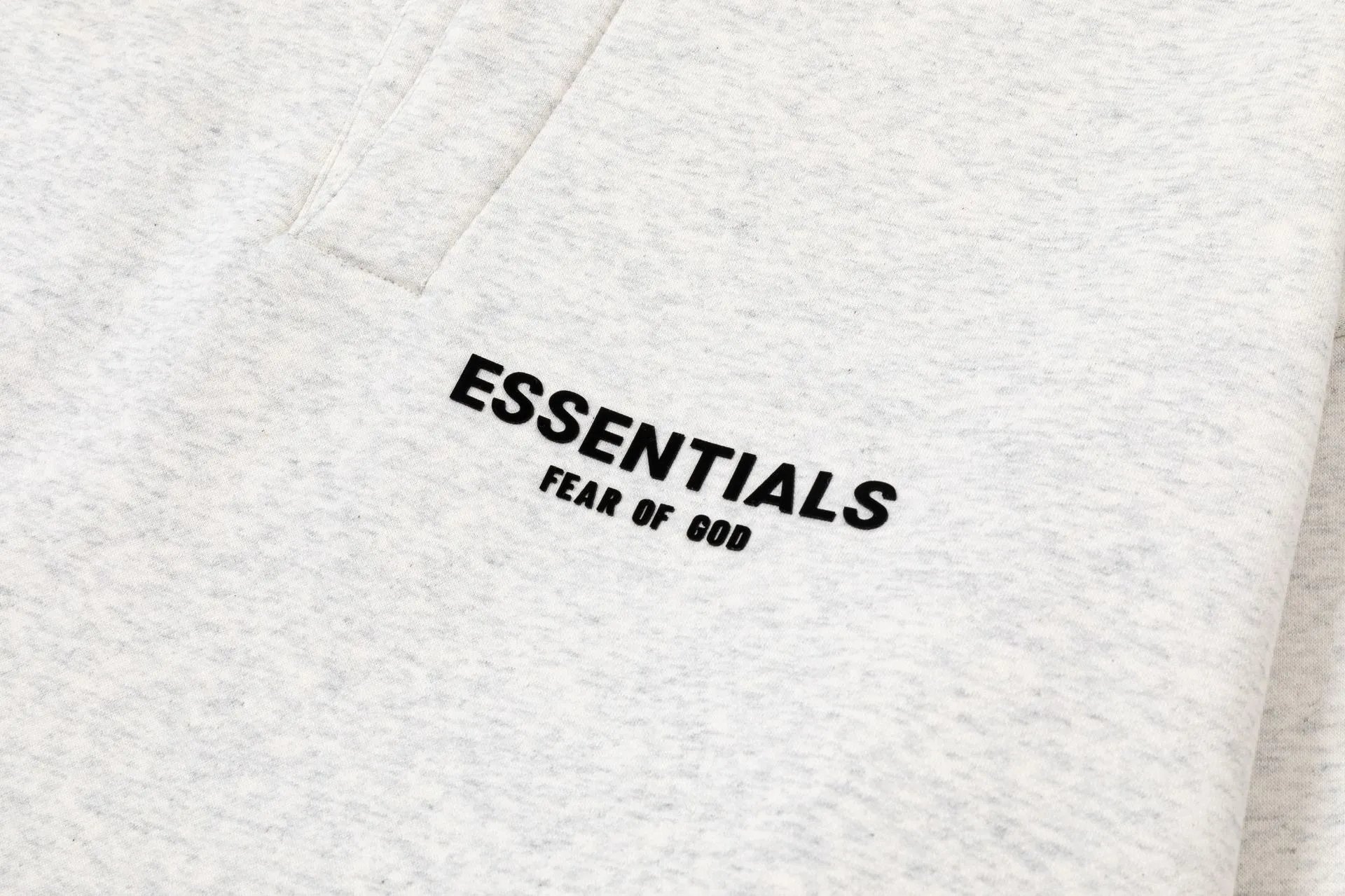Fear of God Essentials Polo Sweatshirt Light Gray Polo Shirt - 4